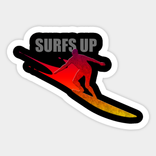 Surfs Up - Drip Sticker